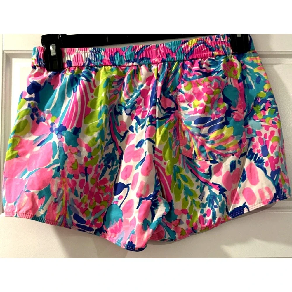 Womens‎ Lilly Pulitzer Rare Gumbo Limbo Runaround Giraffe swim shorts SMALL